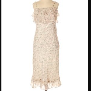 NWT Monkey Wear Sleeveless Floral Silk Dress 12